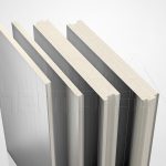 Painéis Isotérmicos ou Isopainel com núcleo de painel de EPS (isopor), PUR e PIR ou Lã de Rocha