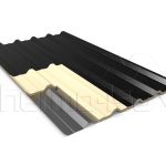 Telhas TR 40/980 PUR/PIR - Preta