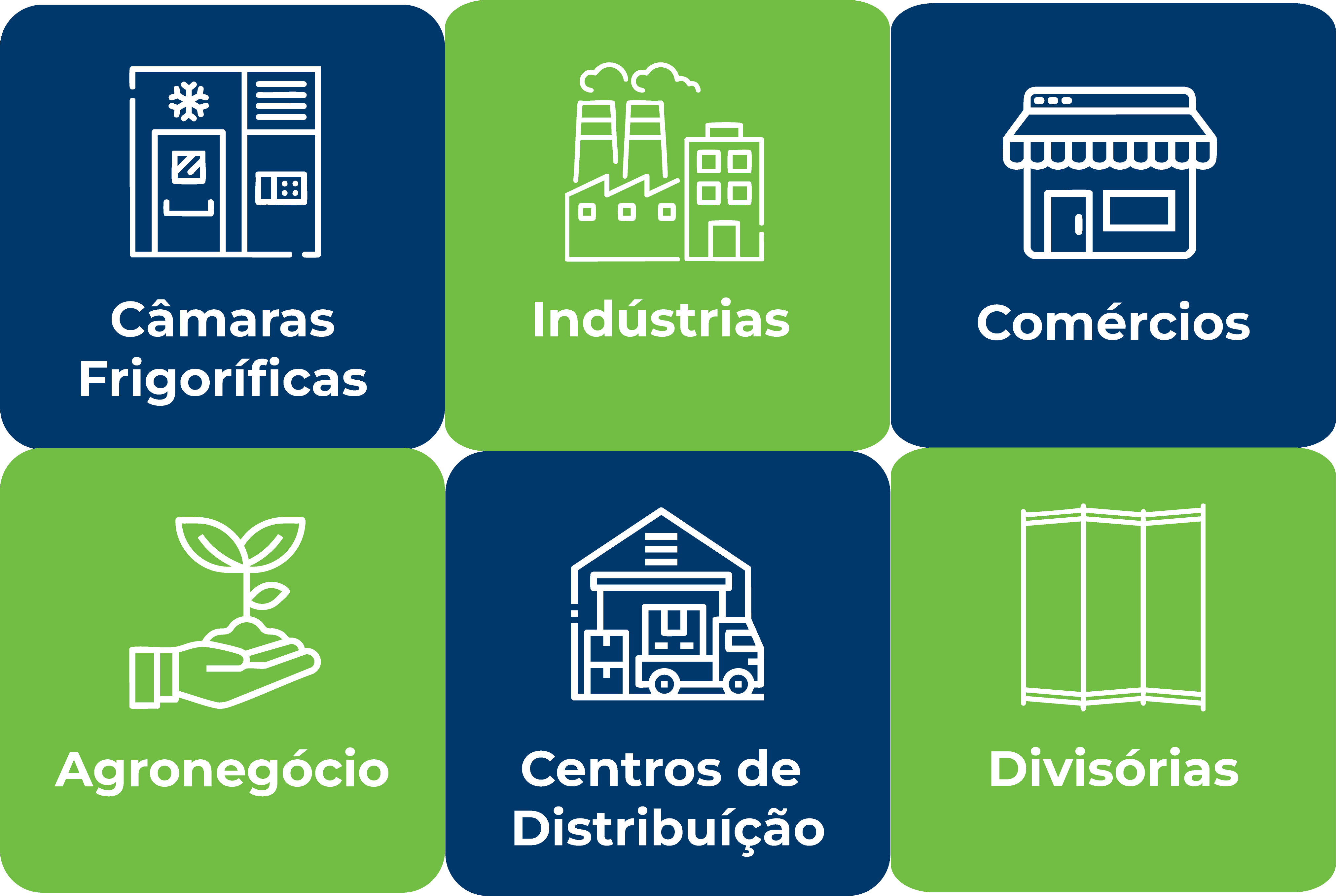 Aplicações Painéis Frigoríficos