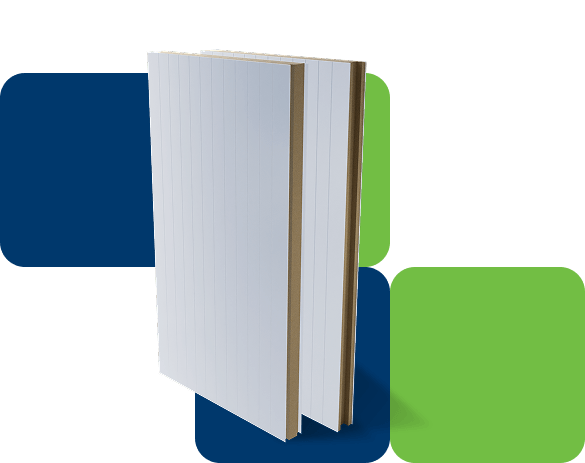Painel isotérmico de Lã de Rocha Thermo-Iso para isolamento térmico, acústico e resistência ao fogo