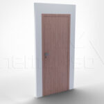 Porta Office Door Amadeirado com design elegante e isolamento eficiente
