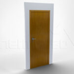 Porta Office Door Amadeirado com design elegante e isolamento eficiente