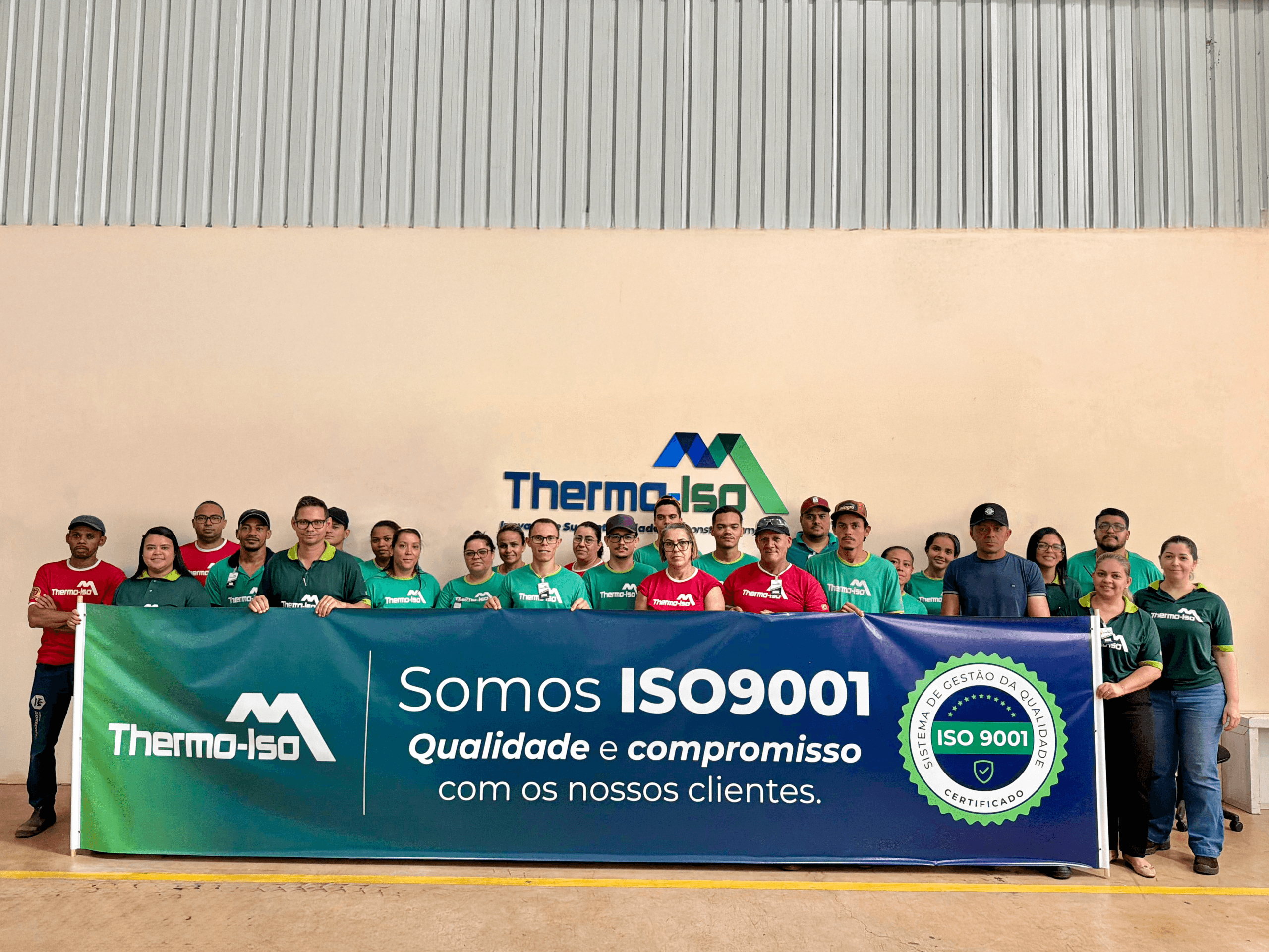 Thermo-Iso tem todas as suas unidades certificadas na NBR Iso9001:2025
