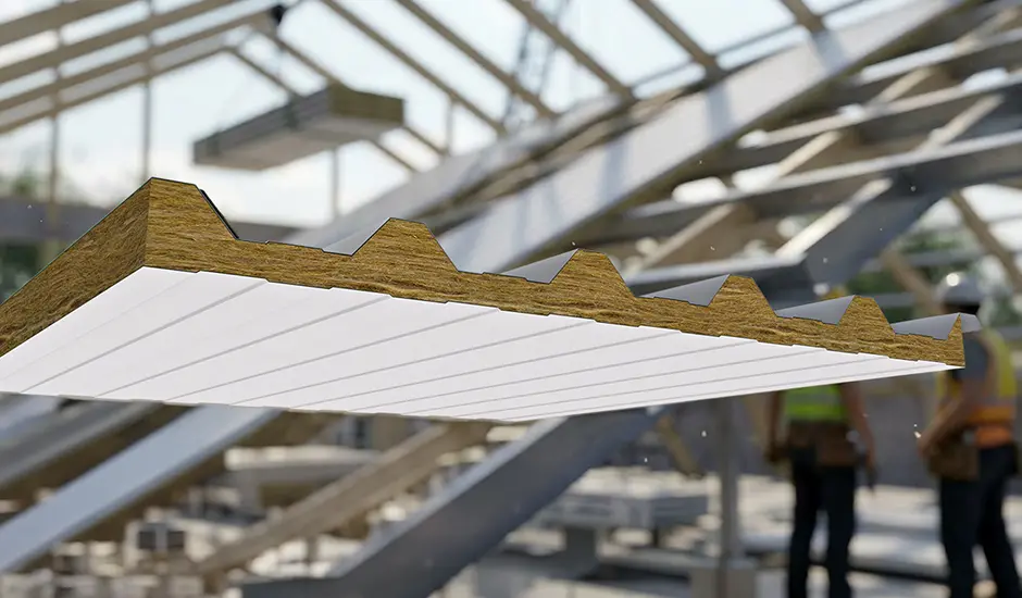 Telha em lã de rocha o que é, vantagens, aplicações e por que esse sistema de cobertura tem crescido na construção